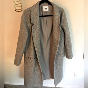 Gray Old Navy Soft Brushed Overcoat